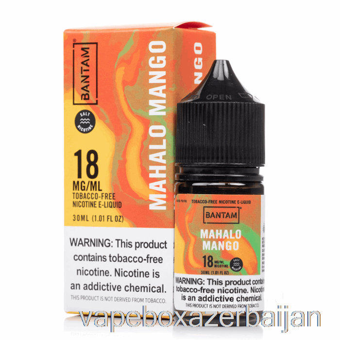 E-Juice Vape Mahalo Mango SALTS - Bantam Vape - 30mL 18mg